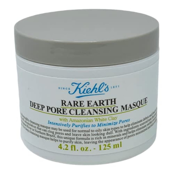 Kiehls Rare Earth Deep Pore Cleansing Amazonian White Clay Mask 0.95 Ounce