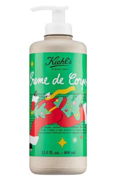 kiehls creme de corps body moisturizer for extremely dry or flaking skin with pump 13.5oz /400 ml