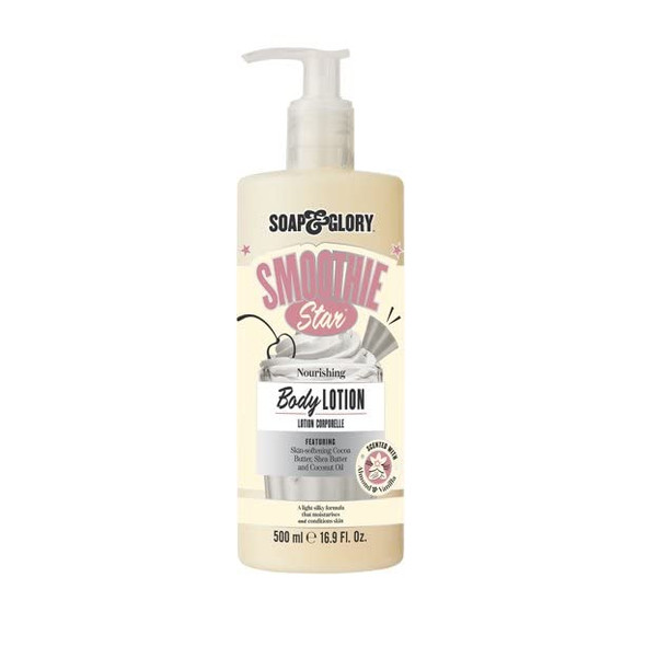 Soap  Glory Smoothie Star Moisturizing Body Lotion  Skin Softening Cocoa Butter  Coconut Oil Moisturizing Body Lotion  Almond  Vanilla Scented Lotion For Daily Use 500ml