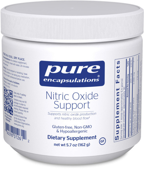 Pure Encapsulations - Nitric Oxide Support - Supports Healthy Oxygen Circulation and Promotes Energy Production Within Muscles - 5.7 Ounces