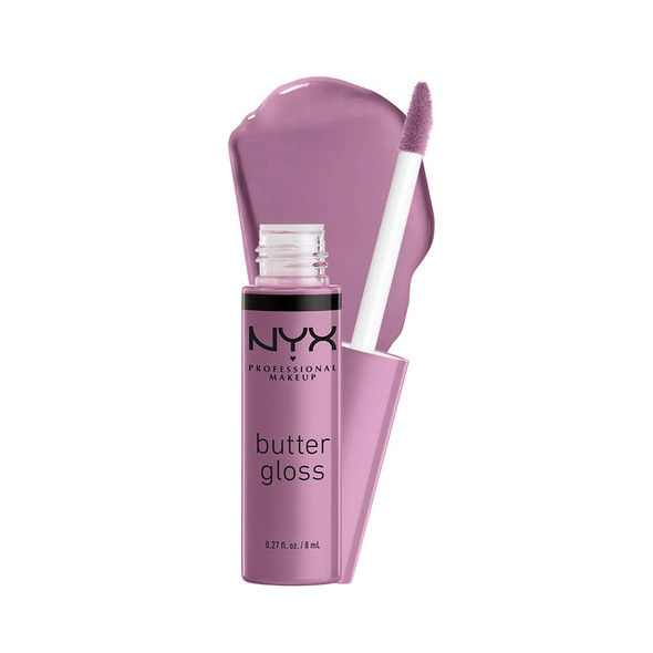 NYX PROFESSIONAL MAKEUP Butter Gloss, Non-Sticky Lip Gloss - Marshmallow (Muted Lilac)
