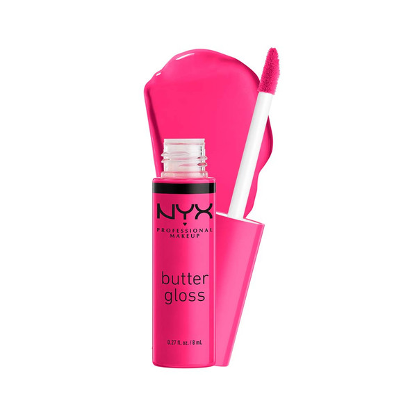 NYX PROFESSIONAL MAKEUP Butter Gloss, Non-Sticky Lip Gloss - Summer Fruit (Hot Pink)
