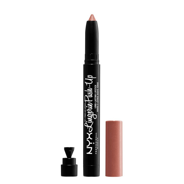 NYX PROFESSIONAL MAKEUP Lip Lingerie Push-Up Long Lasting Plumping Lipstick - Push-Up (Brown Spice Pink)