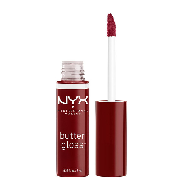 NYX Professional Makeup Butter Gloss, Red Wine Truffle, 0.27 Fluid Ounce