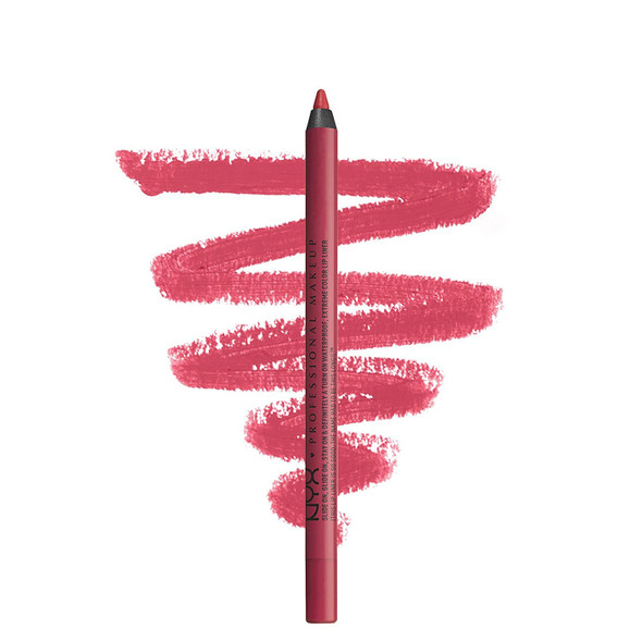NYX PROFESSIONAL MAKEUP Slide On Lip Pencil, Lip Liner - Rosey Sunset (Strawberry Pink)
