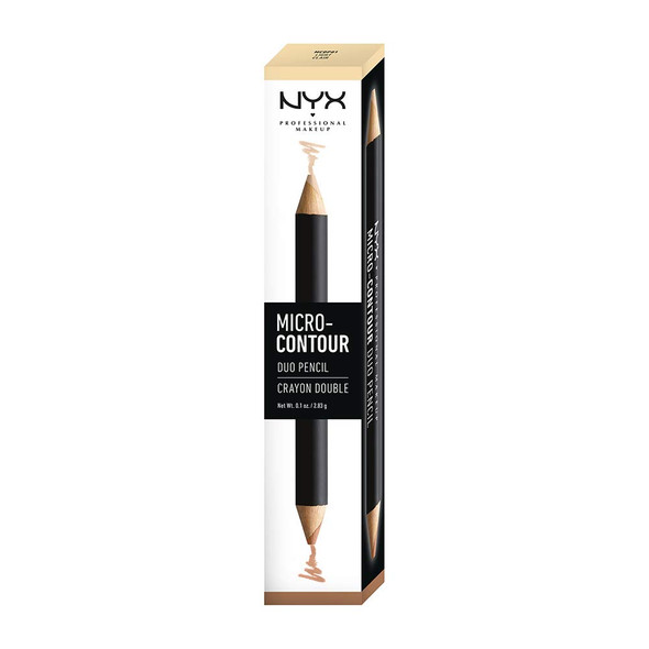 NYX PROFESSIONAL MAKEUP Micro-Contour Duo Pencil, Light, 0.1 Ounce (MCDP01)