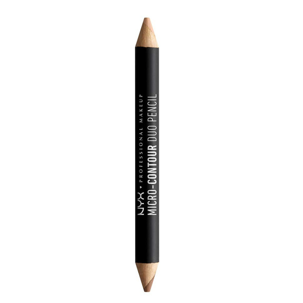 NYX PROFESSIONAL MAKEUP Micro-Contour Duo Pencil, Medium Deep, 0.1 Ounce