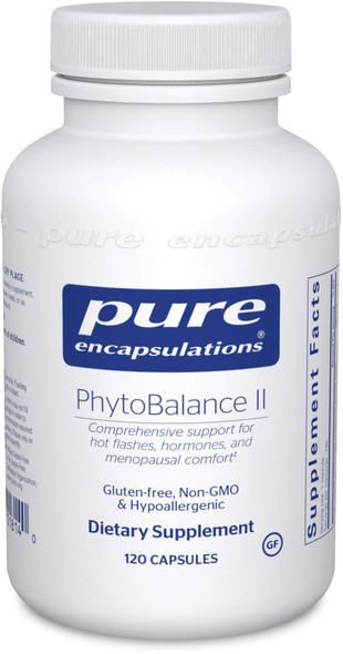 Pure Encapsulations - Phytobalance Ii - Supports Healthy Estrogen And Progesterone Activity & Reduces Hot Flashes - 120 Capsules