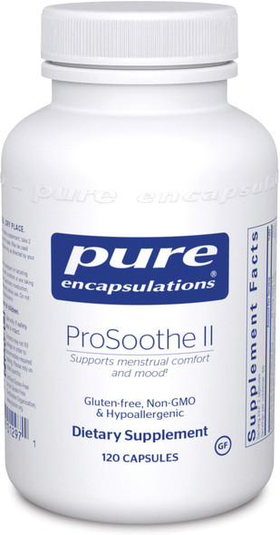 Pure Encapsulations - ProSoothe II - Hypoallergenic Supplement Supports Menstrual Comfort, Mood, Fatigue and Helps Lessen Cravings - 120 Capsules