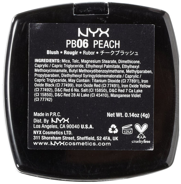 NYX Professional Makeup Powder Blush, Peach, 0.14-Ounce