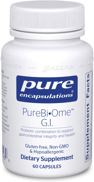 Pure Encapsulations - PureBi•Ome G.I. - Hypoallergenic Multi Strain Probiotic Blend for G.I. Comfort and Health - 60 Capsules