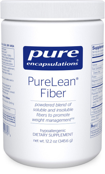 Pure Encapsulations - PureLean Fiber - Powdered Blend of Soluble and Insoluble Fibers to Promote Weight Management - 12.2 Ounces