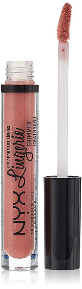 NYX PROFESSIONAL MAKEUP Lip Lingerie Shimmer, Lip Gloss - Euro Trash, Dark Pink-Brown