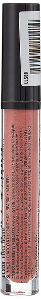 NYX PROFESSIONAL MAKEUP Lip Lingerie Shimmer, Lip Gloss - Euro Trash, Dark Pink-Brown
