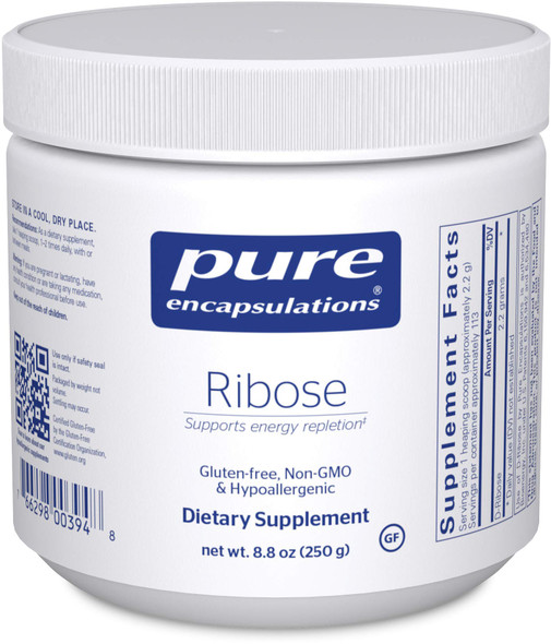 Pure Encapsulations - Ribose - Hypoallergenic Supplement with Rapid Energy Repletion for Intense Exercise - 8.8 Ounces