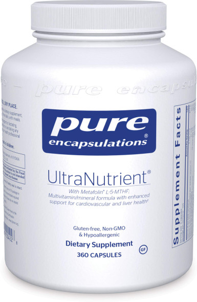 Pure Encapsulations - Ultranutrient - Hypoallergenic Multivitamin/Mineral Complex With Advanced Antioxidants - 360 Capsules