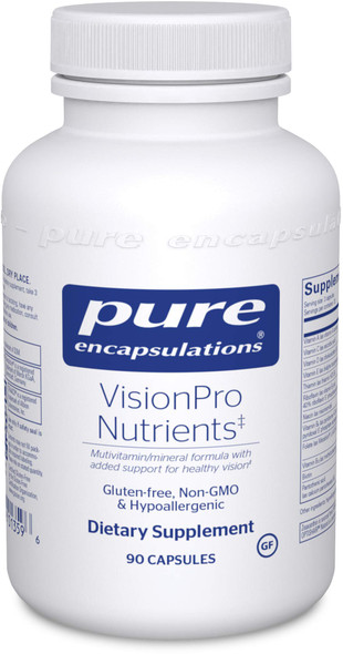 Pure Encapsulations - VisionPro Nutrients - Hypoallergenic Multivitamin/Mineral Complex for Maintaining Healthy Vision - 90 Capsules