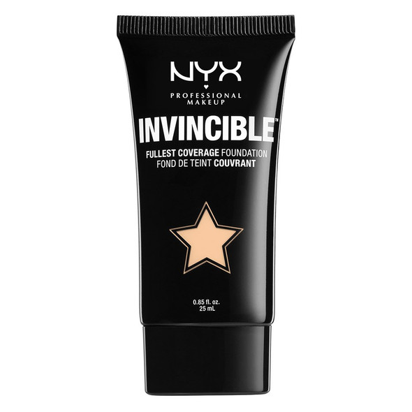 NYX Professional Makeup Invincible Fullest Coverage Foundation, Ivory, 0.85 Ounce