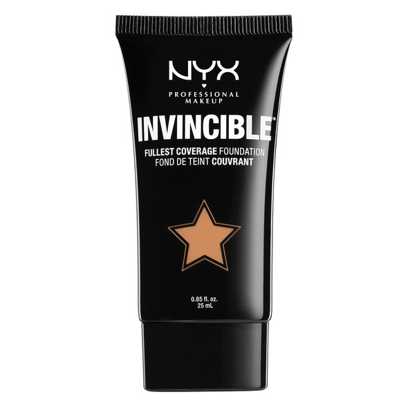 NYX Professional Makeup Invincible Fullest Coverage Foundation, Honey Beige, 0.85 Ounce