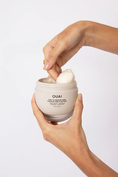 OUAI Fine/Medium Treatment Masque Full Size + Medium Shampoo + Medium Conditioner