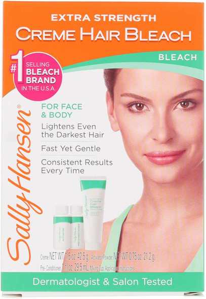 Sally Hansen Creme Hair Bleach Extra Strength For Face & Body (6 Pack)