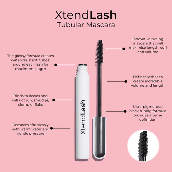 MCoBeauty BlueLash Volumising Mascara - Lengthening, Lash-Lifting Formula With Curling Applicator Brush - Add Electric Blue Pop Of Color To Eyes - Pigmented, Long-Lasting Formula - Blue - 0.37 oz