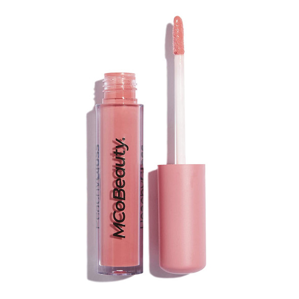 MCoBeauty Peachy Gloss Hydrating Lip Oil - High-Shine Moisture Rich Formula - Softens and Hydrates Dry and Chapped Lips - Long-Lasting - Vegan - Peachy Pink