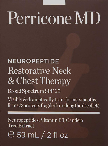 Perricone MD Neuropeptide Restorative Neck & Chest Therapy Broad Spectrum SPF 25 2 oz (Pack of 1)