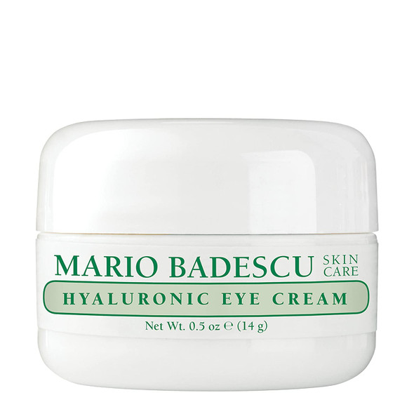 Mario Badescu Hyaluronic Eye Cream for All Skin Types |Eye Cream that Hydrates & Brightens |Formulated with Hyaluronic Acid & Glycerin |0.5 Ounce (Pack of 1)