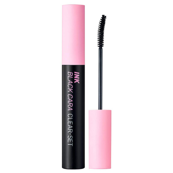 Peripera Ink Black Mascara | Lengthening, Thick, Waterproof, Smudge Proof, Long Lasting, Not Animal Tested | Clear-Set Curling (#03), 0.28 fl oz