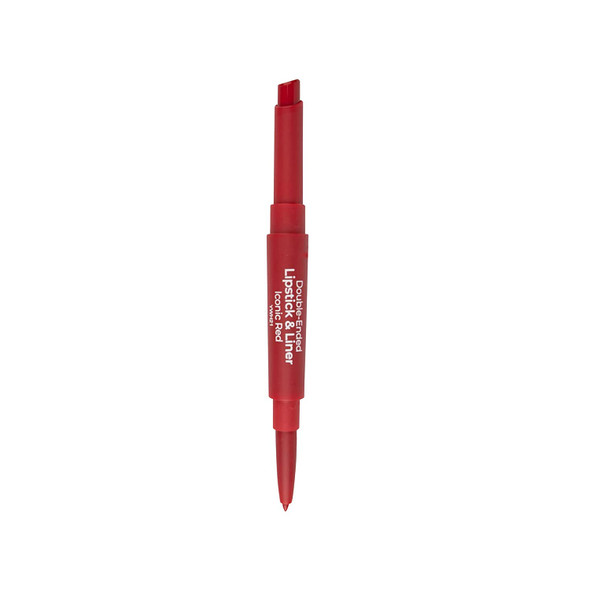 MCoBeauty Double-Ended Lipstick And Liner - Defines And Shapes Lips - Creamy, Matte Finish - Perfectly Matched Shades - No Flaking Or Smudging - Enriched With Shea Butter - Iconic Red - 0.07 Oz