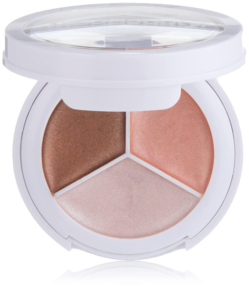 MCoBeauty Big Beauty Love Cream Highlighting Trio - Three Creamy, Satin Pearl Highlighters - Tones Of Champagne, Rose Gold And Bronze - Achieve A Lit-From-Within Glow - Long Lasting Wear - 0.042 Oz