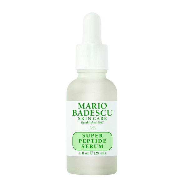 Mario Badescu Super Peptide Serum for All Skin Types, Reduces the Look of Dry Lines & Wrinkles, Formulated with Sodium Hyaluronate & Peptides, 1 FL OZ