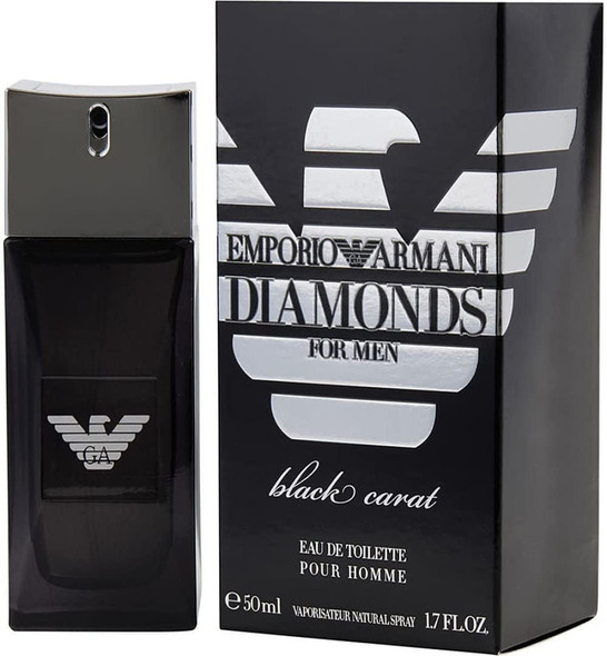 GIORGIO ARMANI Emporio Diamond Carat EDT, Black, 1.7 Ounces