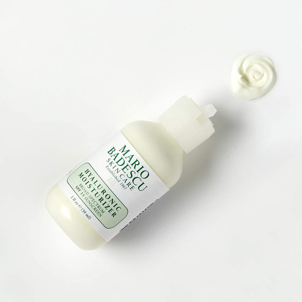 Mario Badescu Hyaluronic Moisturizer SPF 15 for Combination, Dry and Sensitive Skin |Daily Moisturizer with SPF |Formulated with Hylauronic Acid & Sesame Oil| 2 FL OZ