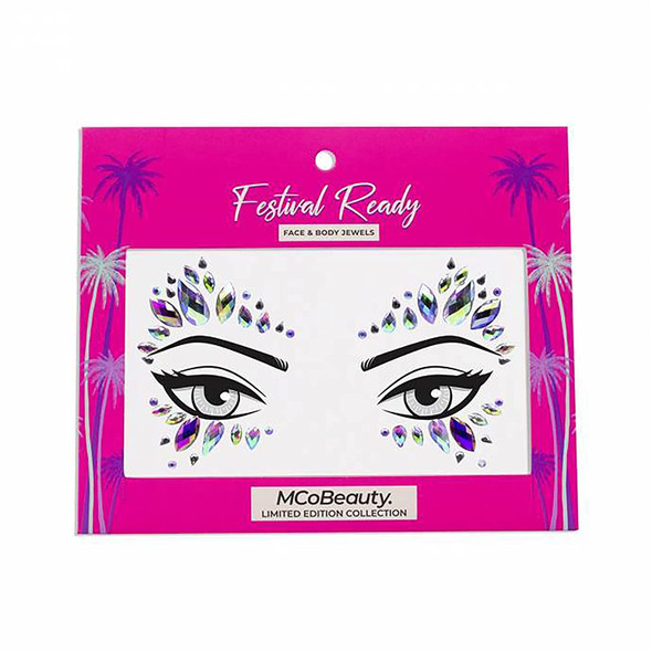 MCoBeauty Festival Ready Face And Body Jewels - Glitz And Glam - Ultimate Beauty Accessory - Light Reflecting Jewels Create A Truly Unique Look - Cruelty Free - Self Adhesive - Wings - 1 Pc