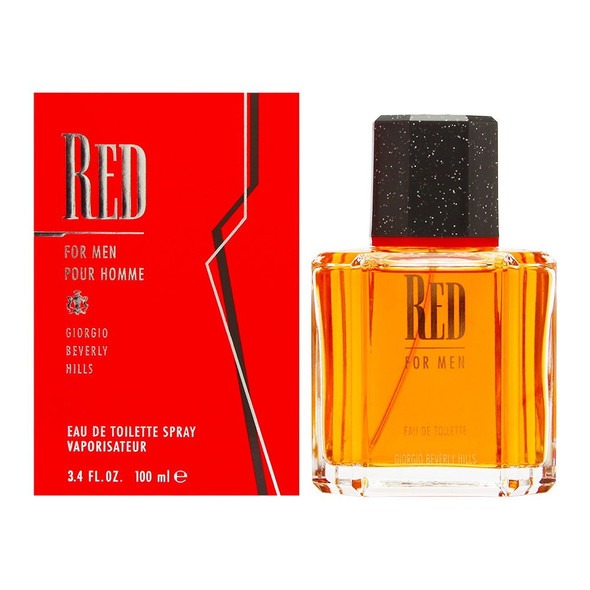 Red By Giorgio Beverly Hills for Men - 3.4 Oz EDT Spray