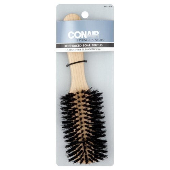 Conair Styling Essentials Hair Brush, Reinforced Boar