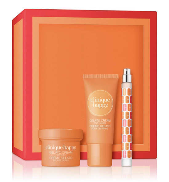 Clinique Happy Treats Perfume Spray Body & Hand Lotion Set/Kit