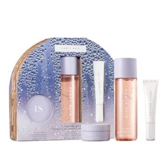 Fenty Beauty The Before Bed Set 3-Piece Pm Essentials Limited Edition 2021 - Luscious Lip Balm, Pore Refining Toner Serum, Overnight Recovery Gel Cream