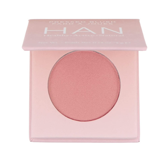 HAN Skincare Cosmetics 100% Natural Powder Blush, Coral Candy