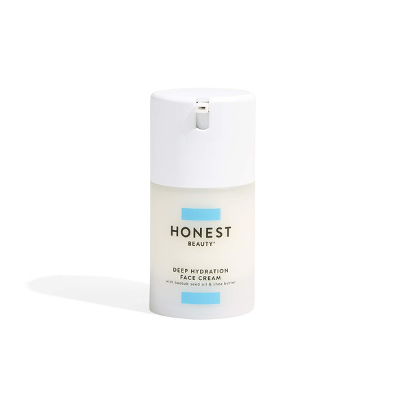 Honest Beauty Deep Hydration Face Cream with Baobab Seed Oil & Shea Butter | Paraben Free, Dermatologist Tested, Cruelty Free |1.69 fl. oz. (Packaging May Vary)