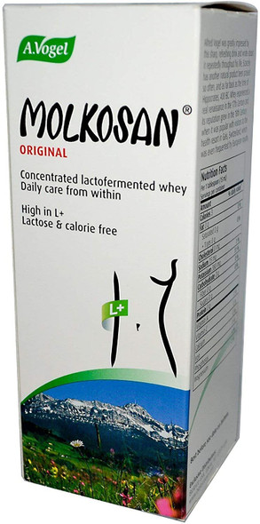 A.Vogel Molkosan All-Natural Concentrated Whey Rich in L+ Lactic Acid - Prebiotic Support for Healthy Gut Bacteria - Fat-Free, Sugar-Free, Gluten-Free, Lactose-Free, Vegetarian - 16.9 oz