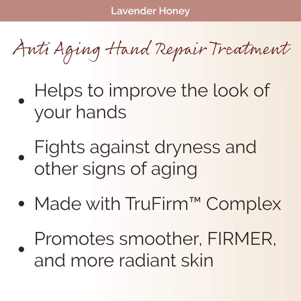 Crepe Erase Anti Aging Hand Repair Treatment, Trufirm Complex, Lavender Honey