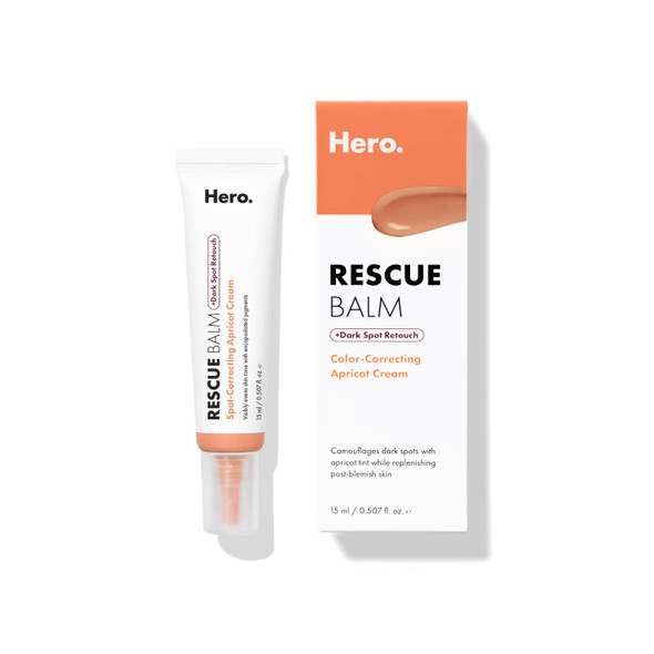 Rescue Balm +Dark Spot Retouch Post-Blemish Recovery Cream from Hero Cosmetics - Nourishing and Calming After a Blemish - Corrects Discoloration - Dermatologist Tested and Vegan-Friendly (0.507 fl. oz)