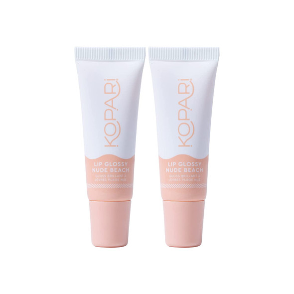 Kopari Nude Peach Lip Glossy 2pk