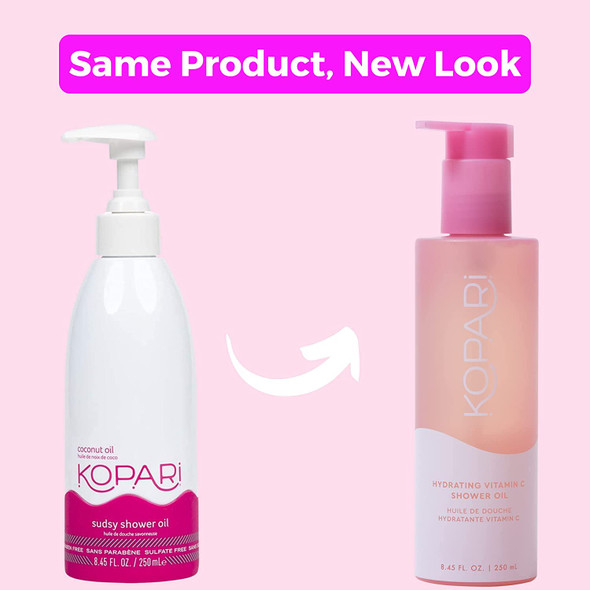 Kopari Sudsy Shower Oil - Skin Cleansing, Moisture Locking, Skin Hydrating Shower Oil (8.4oz)
