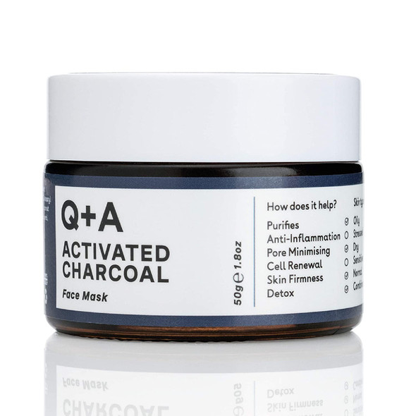 QA Activated Charcoal Face Mask. A detoxifying Charcoal face mask to cleanse and purify skin. 50g/1.8oz