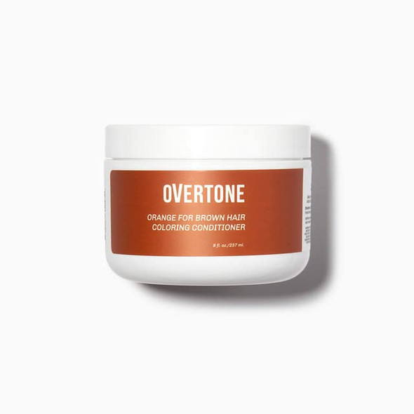 overtone Haircare Color Depositing Conditioner  8 oz Semi Permanent Hair Color Conditioner with Shea Butter  Coconut Oil  Orange Temporary CrueltyFree Hair Color for Brown Hair Orange