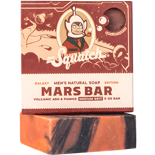 2 Bars of Dr. Squatch Wood Barrel Bourbon Bar Soap (5 oz.) Medium Grit